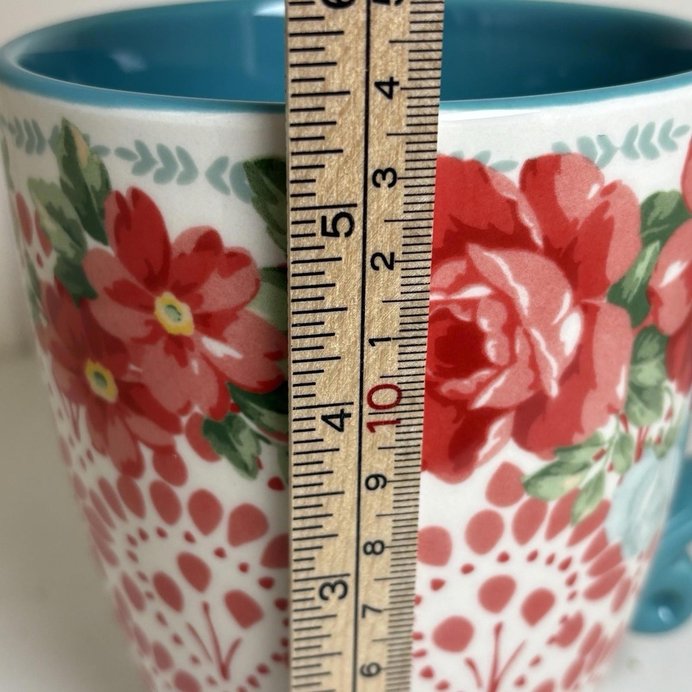 The Pioneer Women Vintage Floral 26 Oz Mug Stoneware Latte Cup‎ - Picture 11 of 12